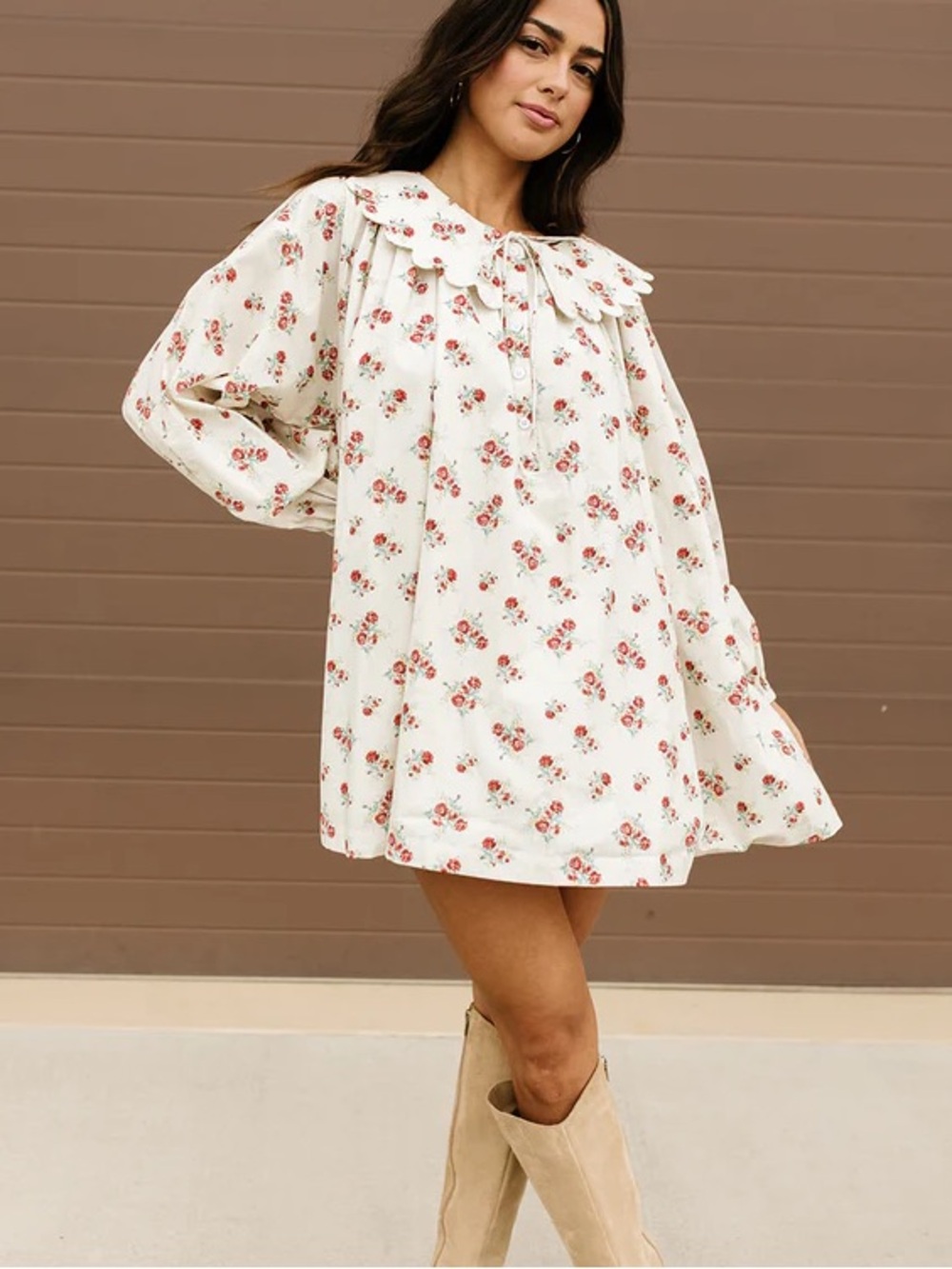 ELOISE COLLARED FLORAL DRESS *ZOCO EXCLUSIVE*